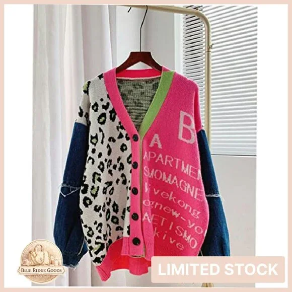 Trendy Long Sleeve Open Front Sweater Cardigan Chunky Knit Oversized